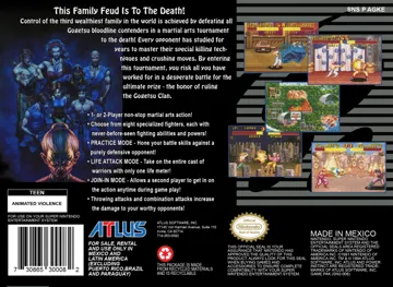 Power Instinct (USA) (Beta) box cover back